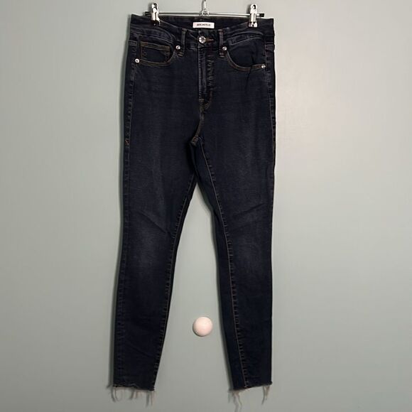 Good American Good Legs Skinny Jeans Raw Hem Dark Wash - Picture 2 of 10